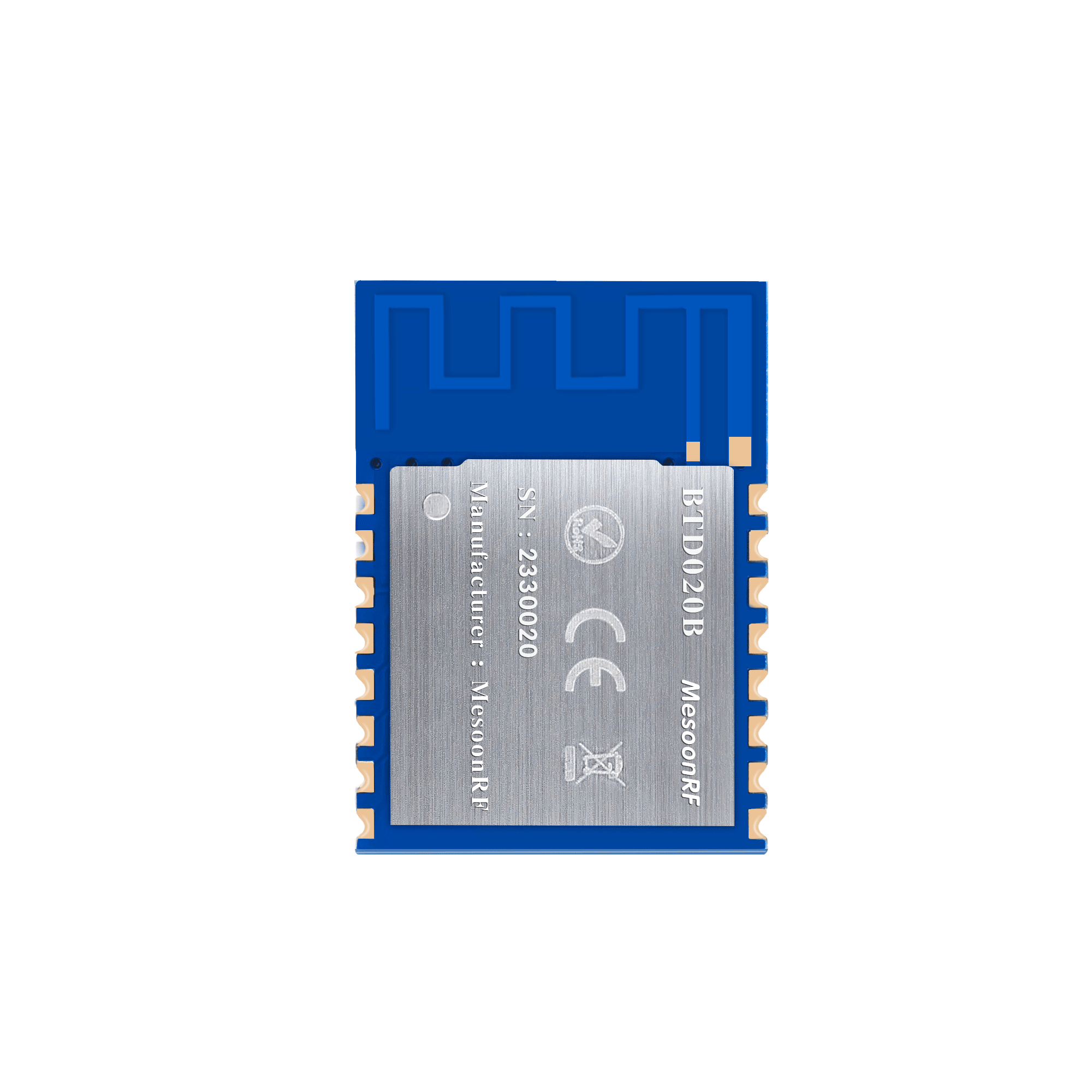 MS-BTD020B双模蓝牙模块SPP+BLE主从一体蓝牙串口模块小体积